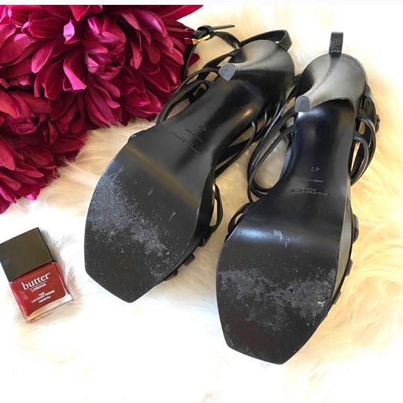 Like new YSL Tribute gladiator platform heel black - Picture 9 of 10